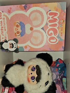 Migo Alternative Plush Panda Doll - Black & White Collectors Gift New